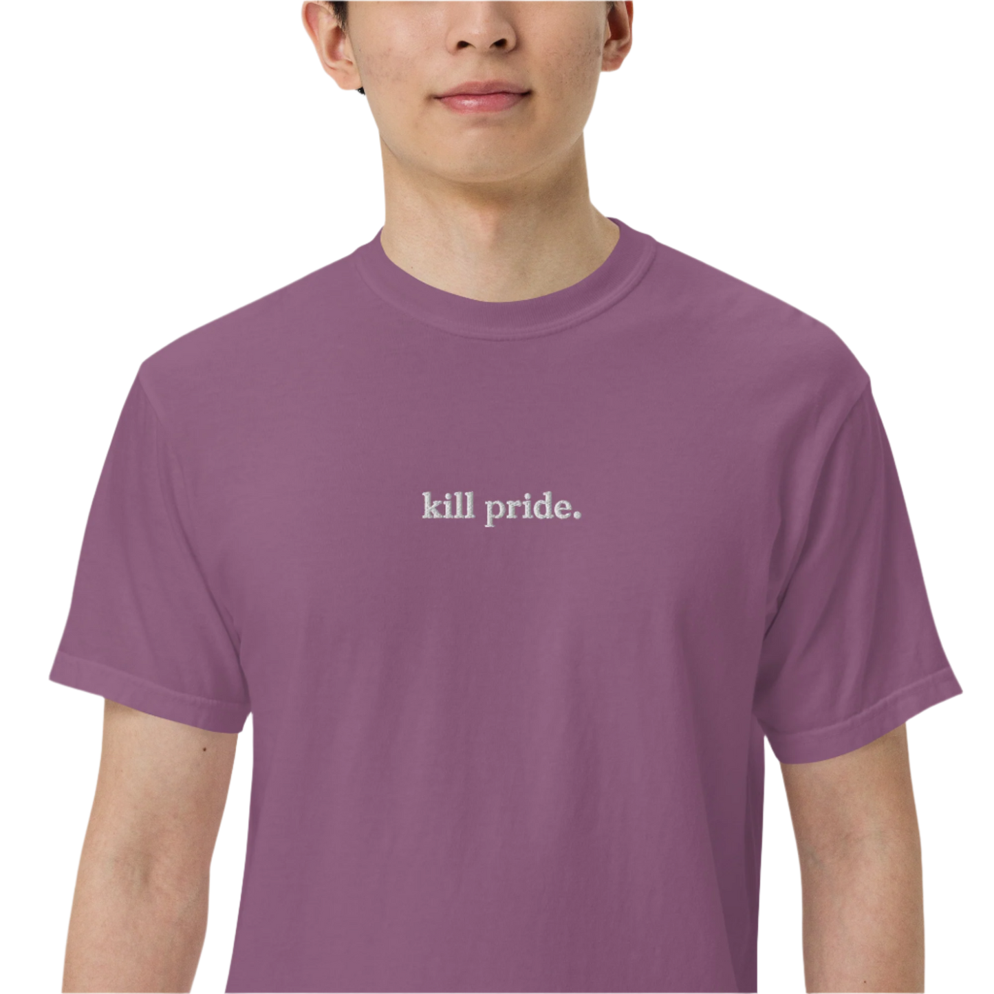 men’s garment-dyed statement heavyweight tee