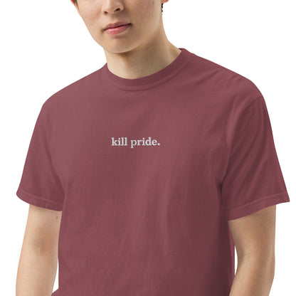 men’s garment-dyed statement heavyweight tee