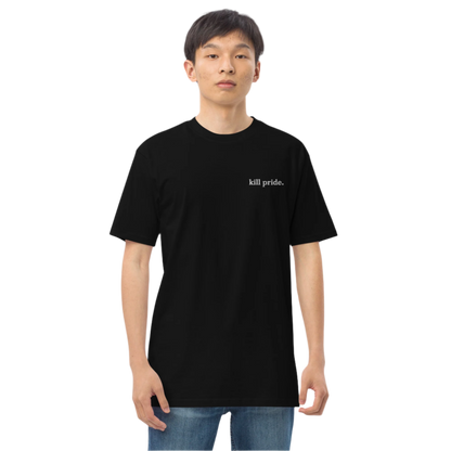 embroidered statement heavyweight tee