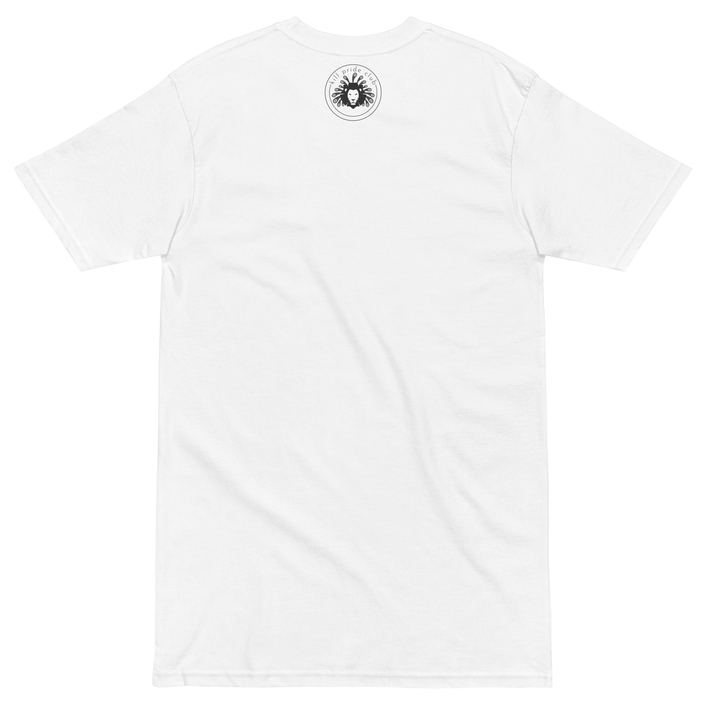 kill pride center statement heavyweight white tee